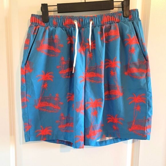 MOSMANN Wear/Under Palm Tree Swim Trunks - Picture 1 of 13